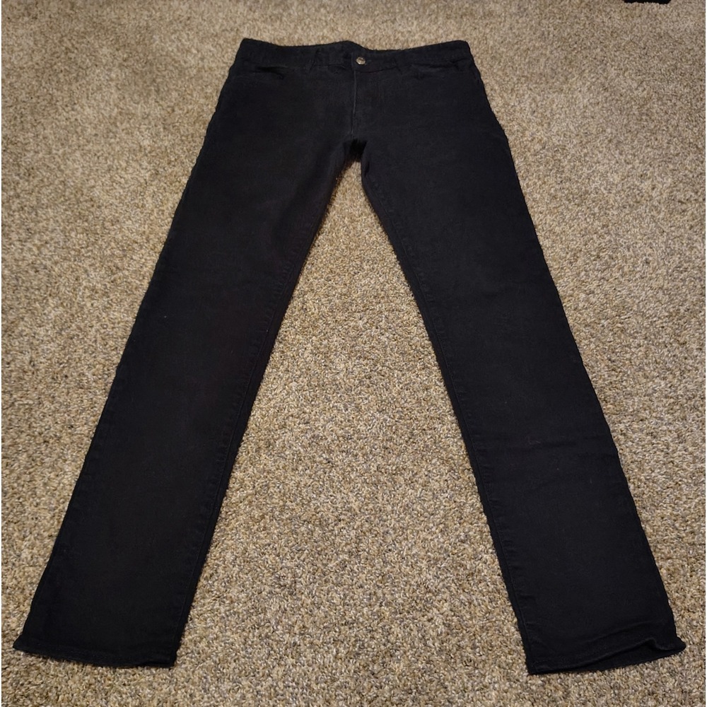 Armani Exchange J14 Skinny Fit Black Jeans Mens Size 32 8NZJ14 Z1SBZ Stretch